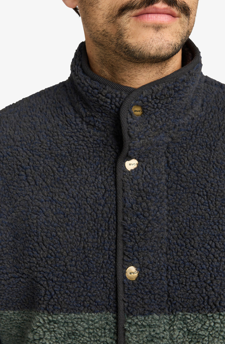 Veste polaire RVCA Westwood Snap Moody Blue