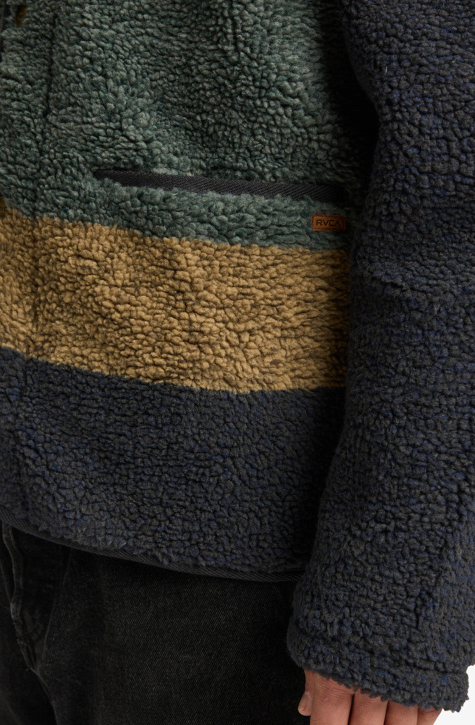 Veste polaire RVCA Westwood Snap Moody Blue