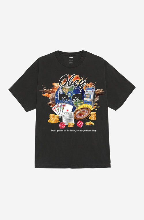 T-shirt Obey Act Now Pigment Dusty Black 
