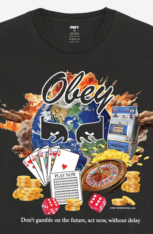 T-shirt Obey Act Now Pigment Dusty Black 
