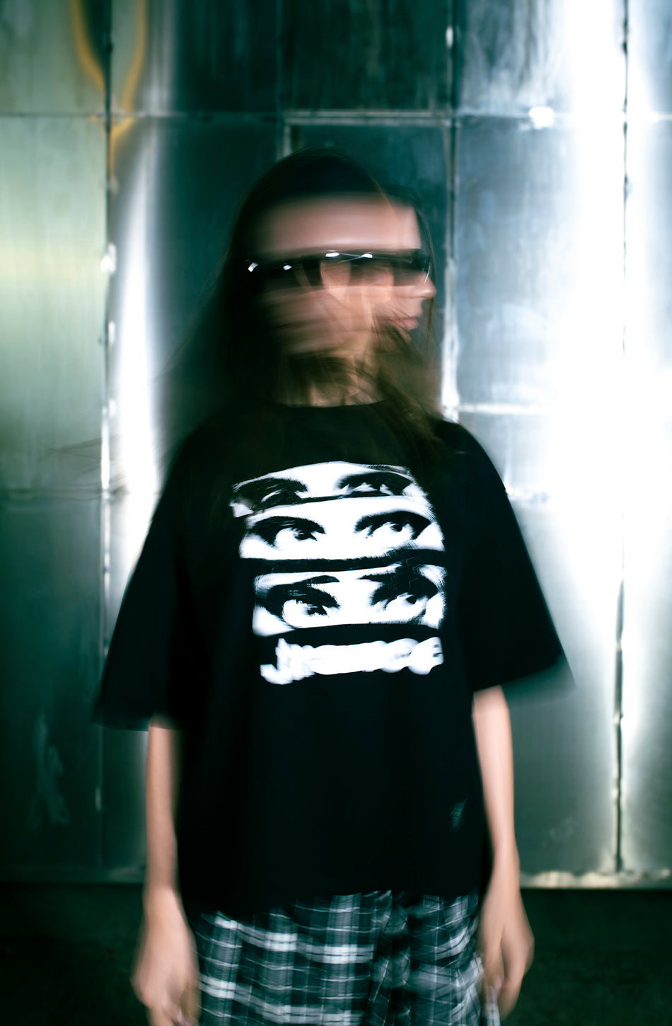 T-shirt Trance Eyes noir