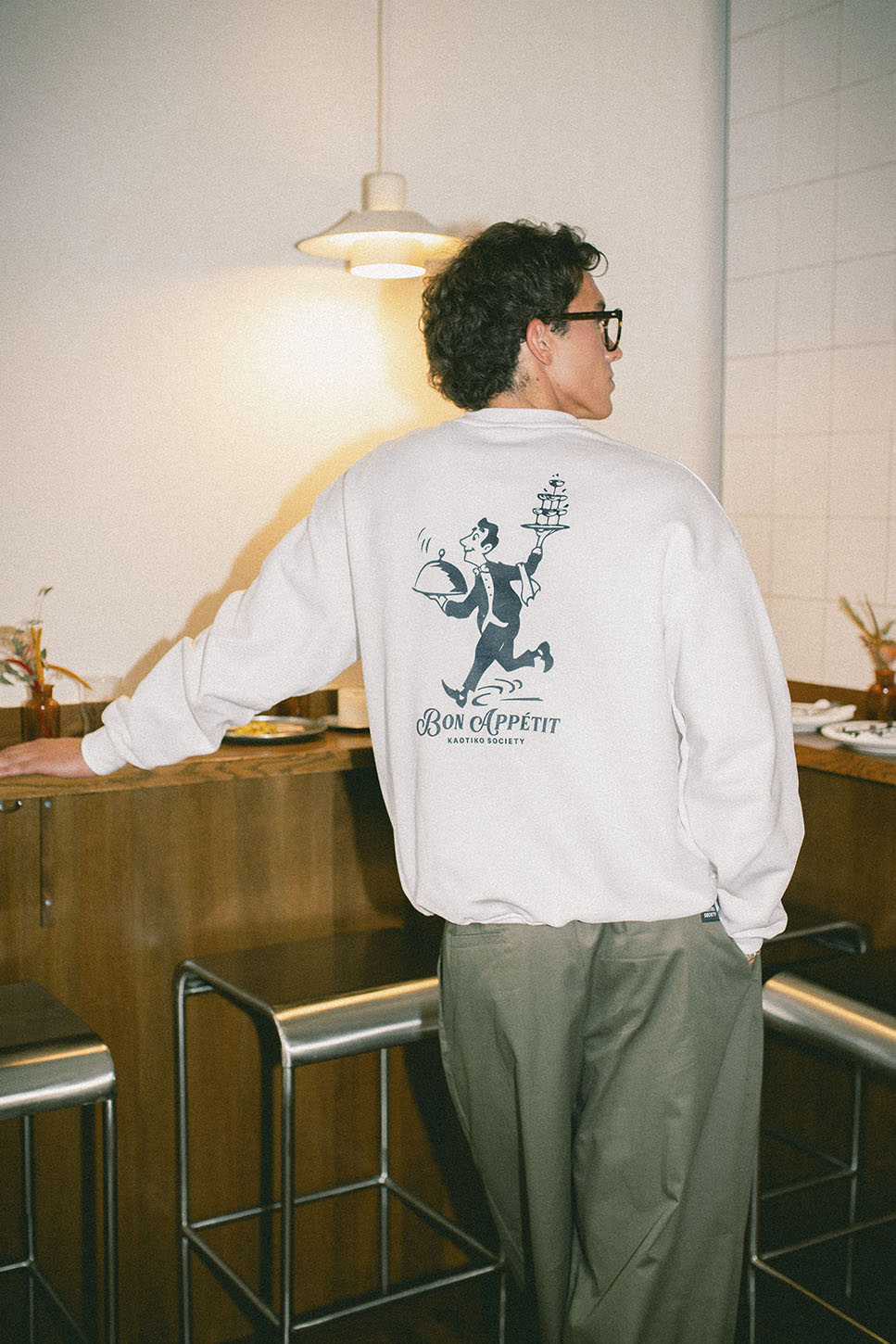 Sweatshirt La Dolce Vita Coton Biologique Blanc