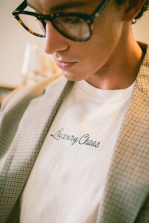 Luxury Chaos Organic Cotton Ivory T-Shirt