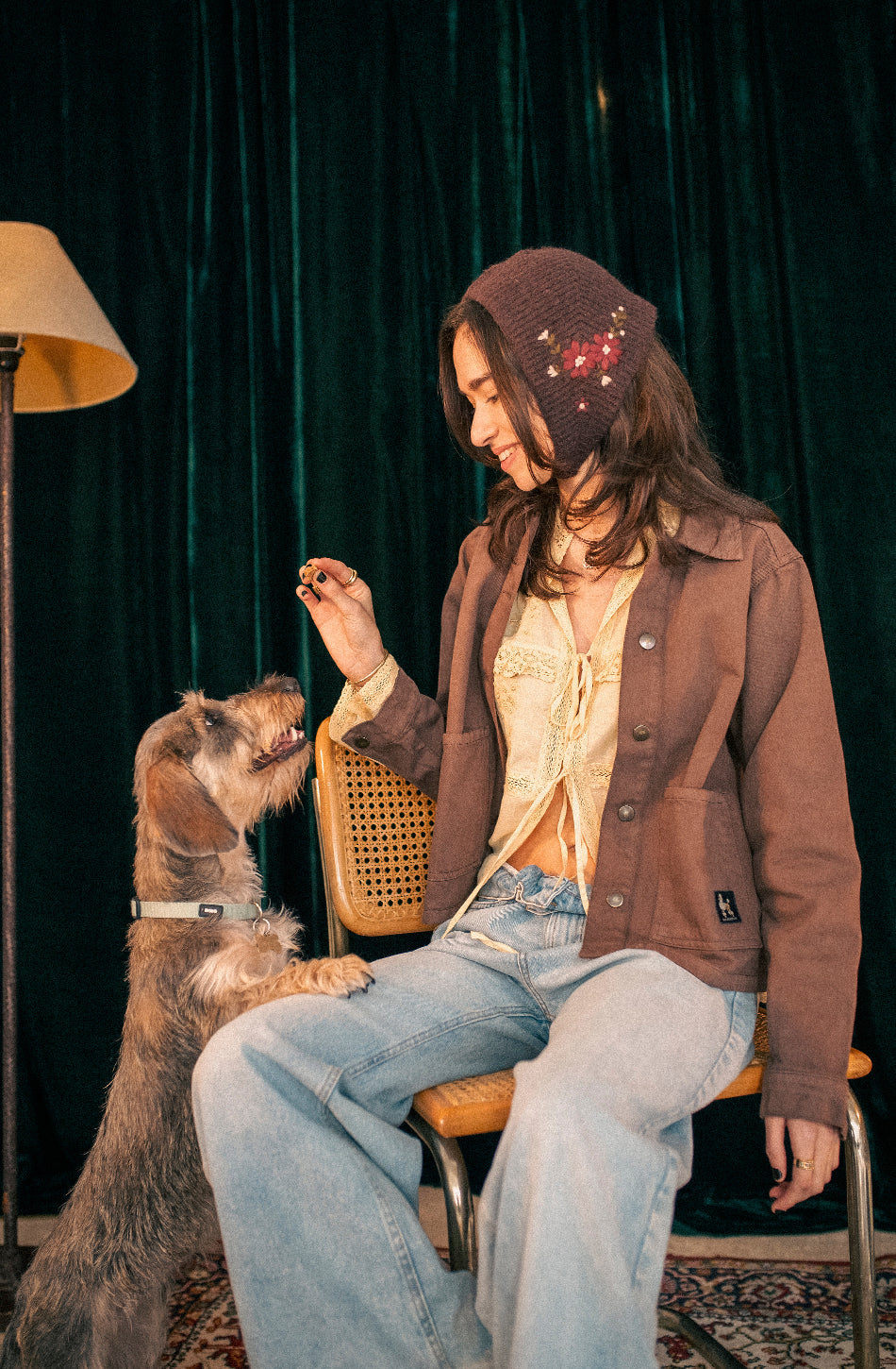 Veste Nature Poodle Marron