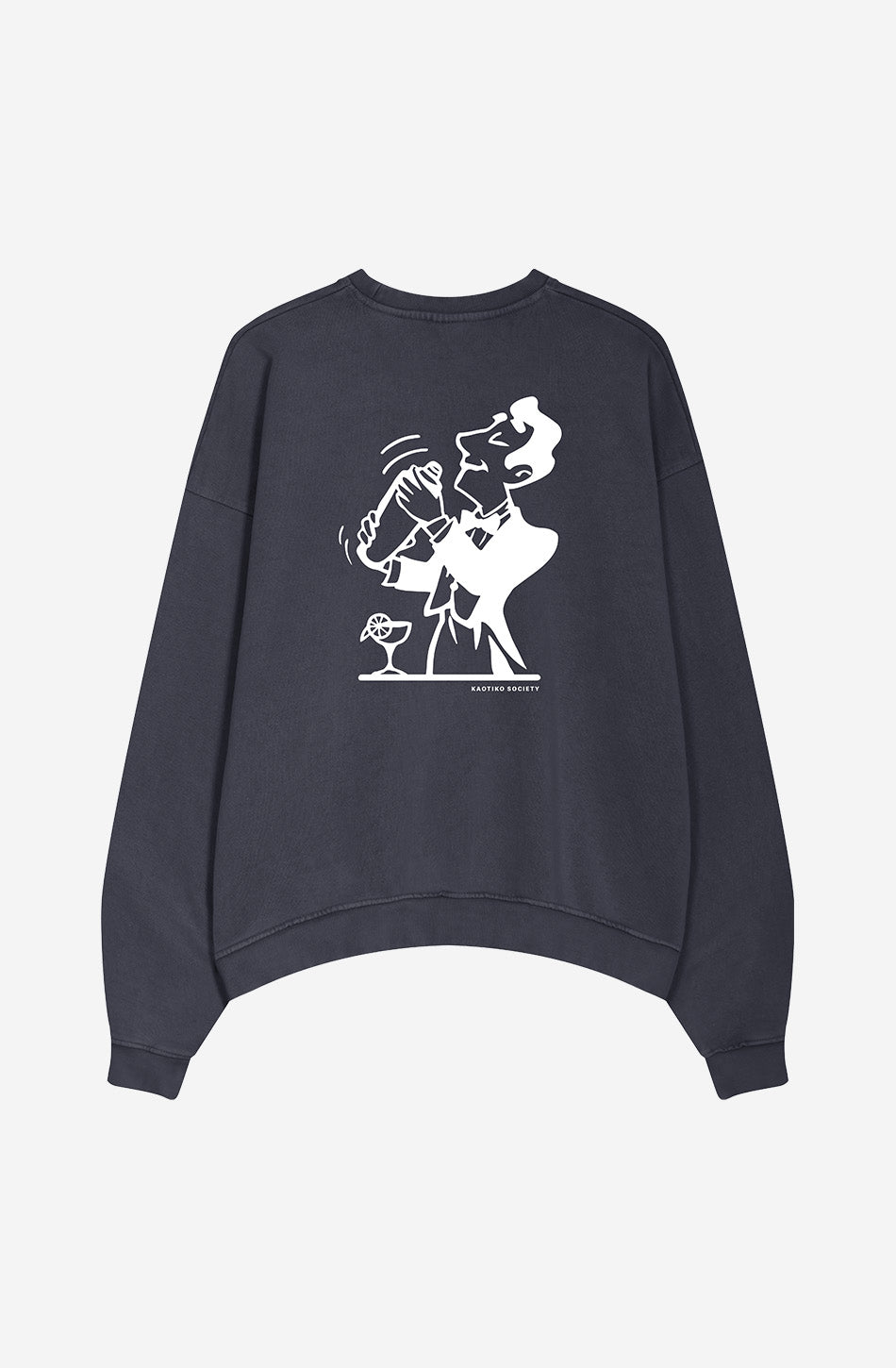 Sweat-shirt Washed Cocktail Man Navy