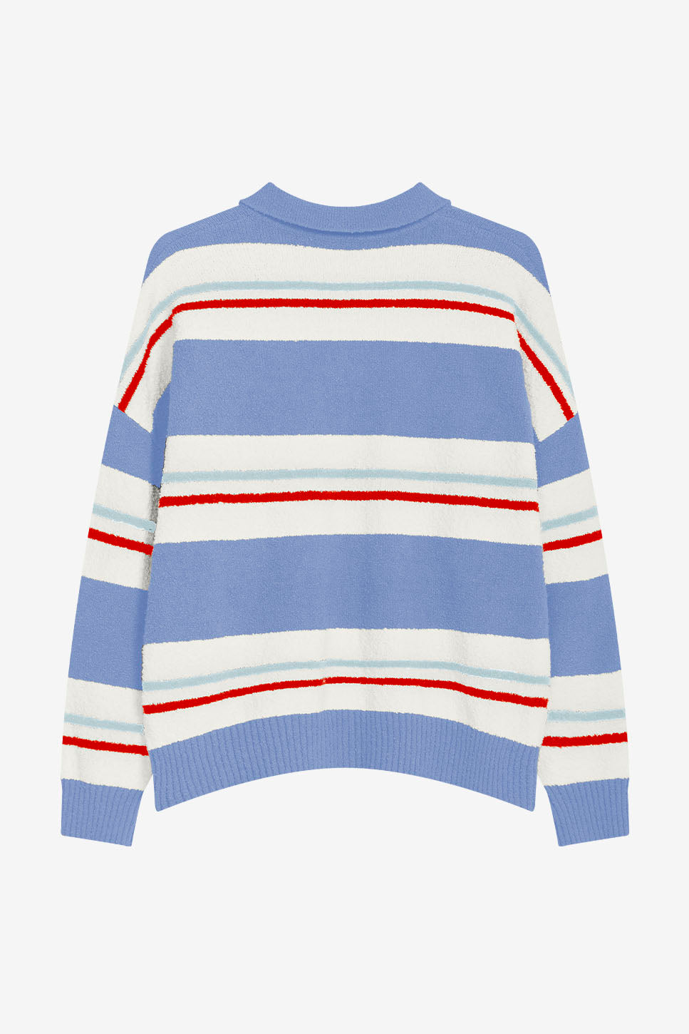 Jersey Polo Stripes Navy/Red
