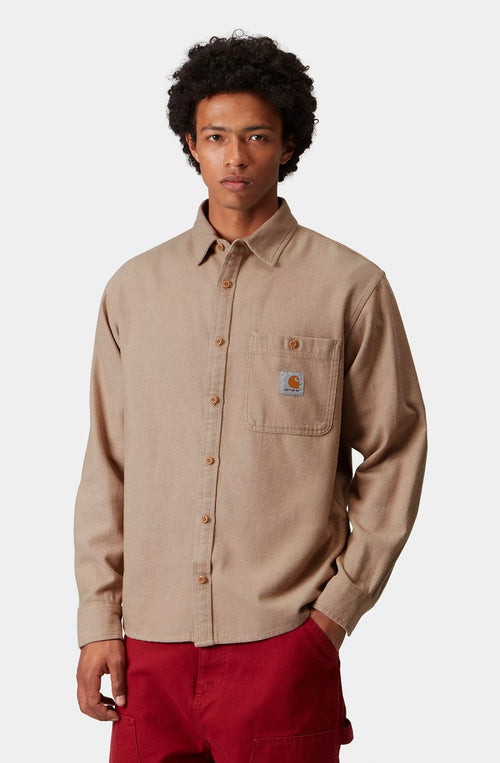 Chemise Carhartt WIP Edgar Peanut/Wax 