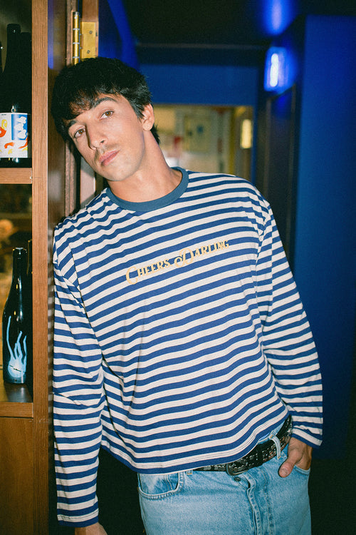 Camiseta Cheers Darling Stripes Navy