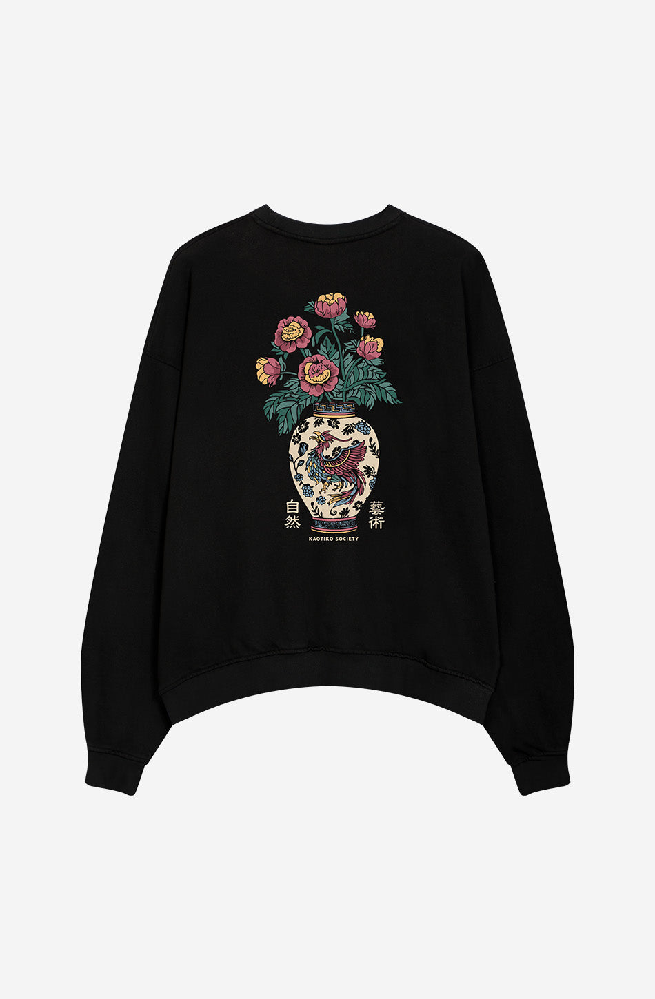 Washed Blood Of China Sweatshirt noir