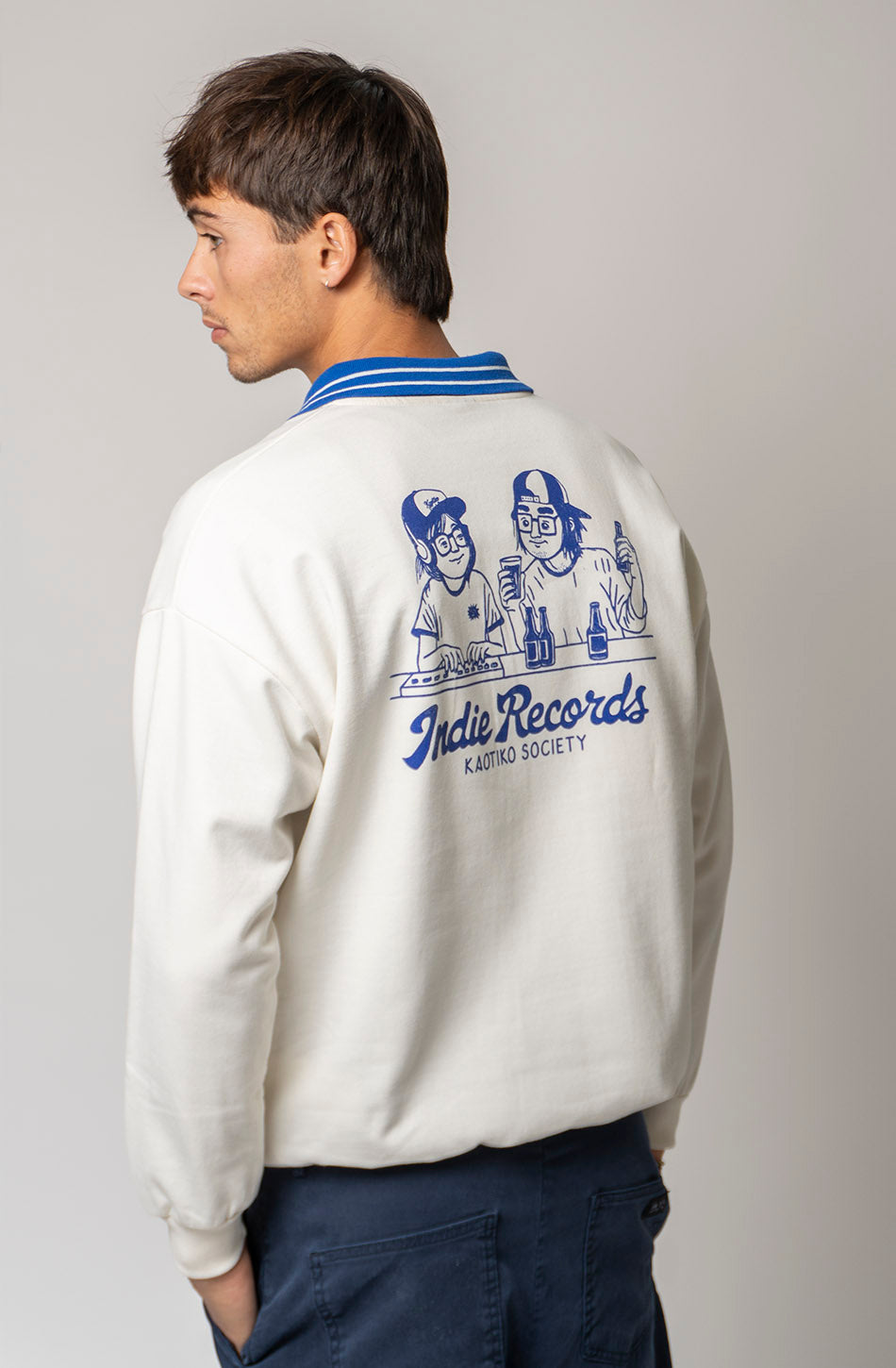 Sudadera Nutton Indie Couple Ivory/Navy