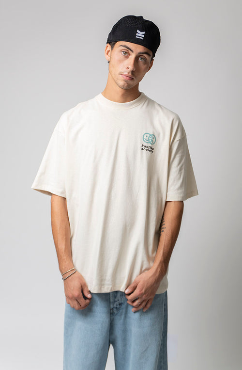 Camiseta Disconnected Your Vision Coton bio Ivoire