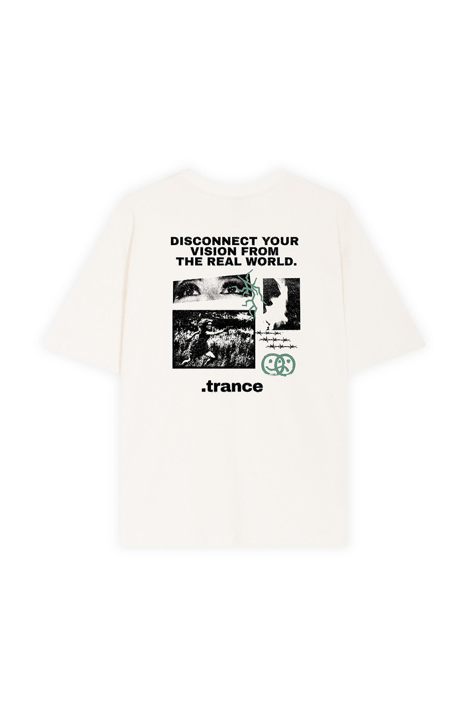 Camiseta Disconnected Your Vision Coton bio Ivoire
