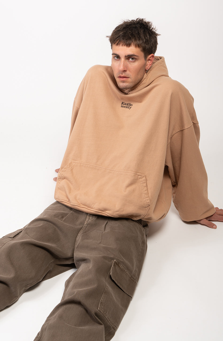 Sudadera Washed Cesare Sand 