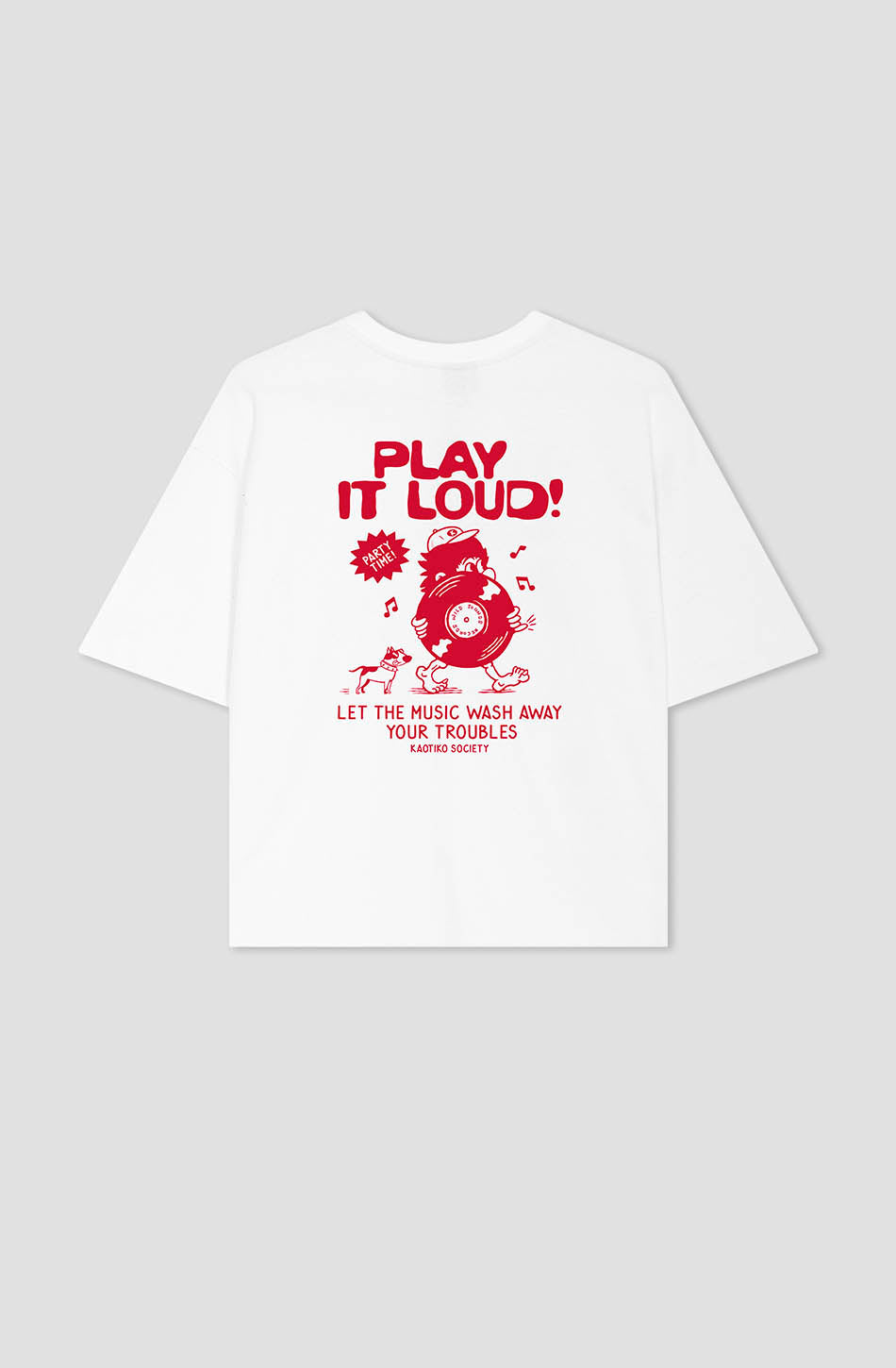 Camiseta Play It Loud Organic Cotton White