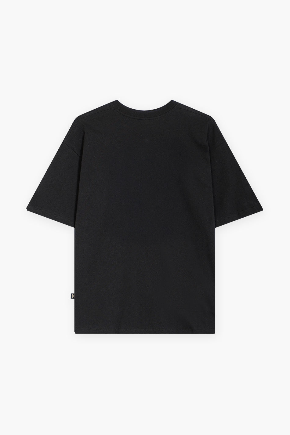 Schwarzes T-Shirt mit Dackel-Motiv