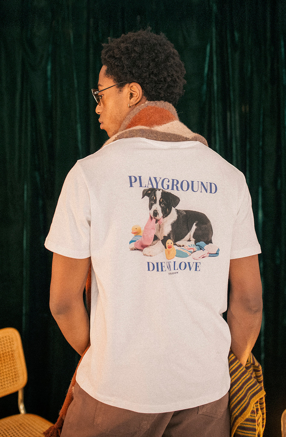 Weißes T-Shirt aus Bio-Baumwolle „Die Of Love“