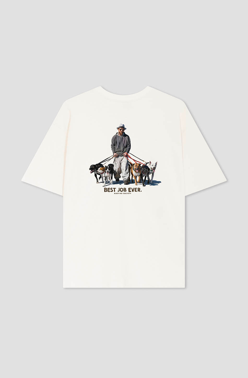 Camiseta Best Job Ever Cotton Organic Ivory