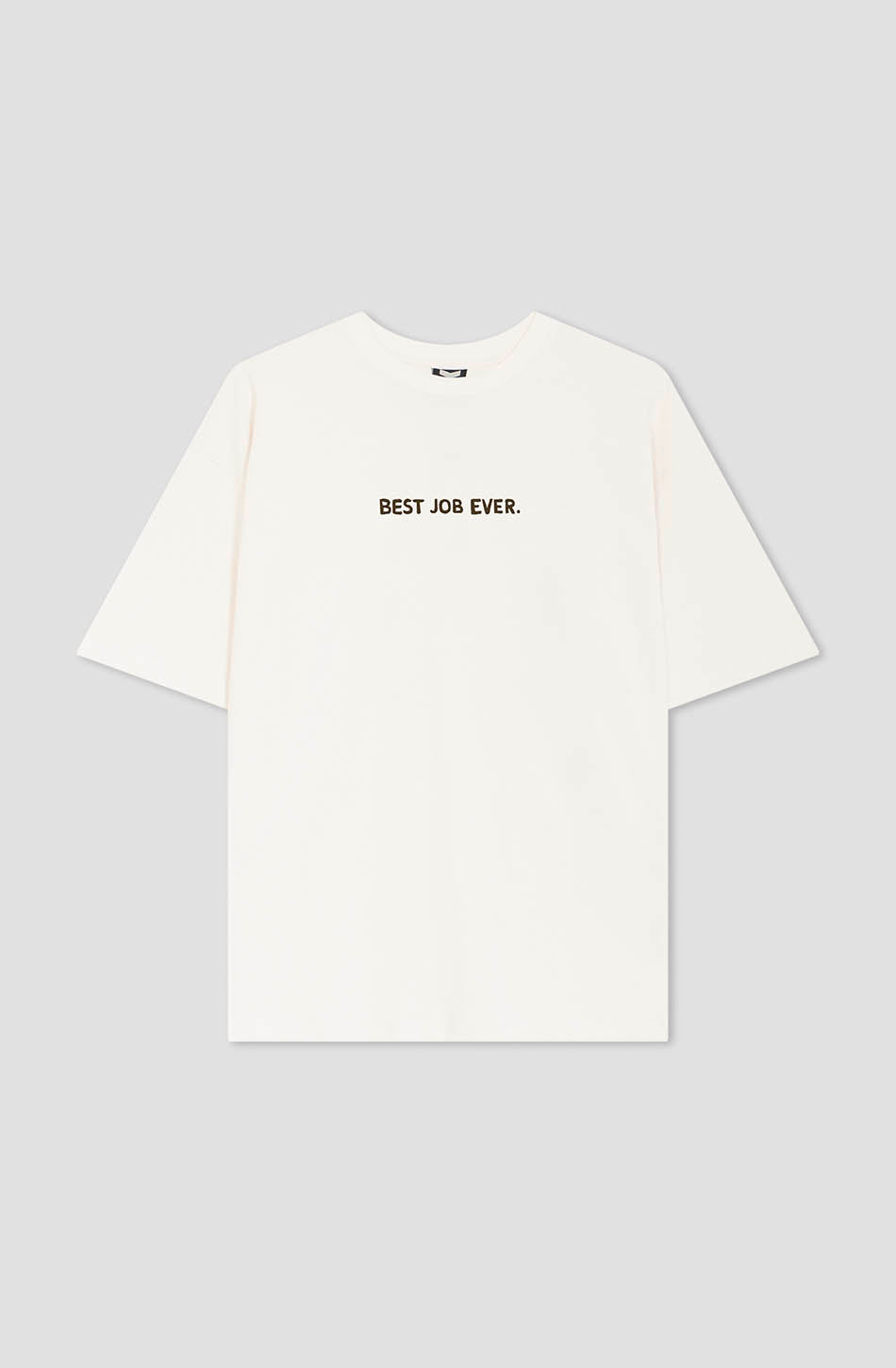 Camiseta Best Job Ever Cotton Organic Ivory