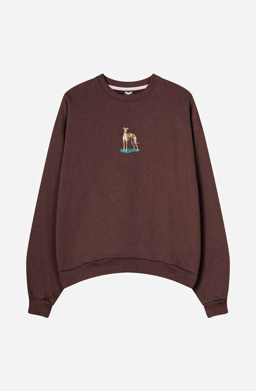 Greyhound Brown Sweatshirt