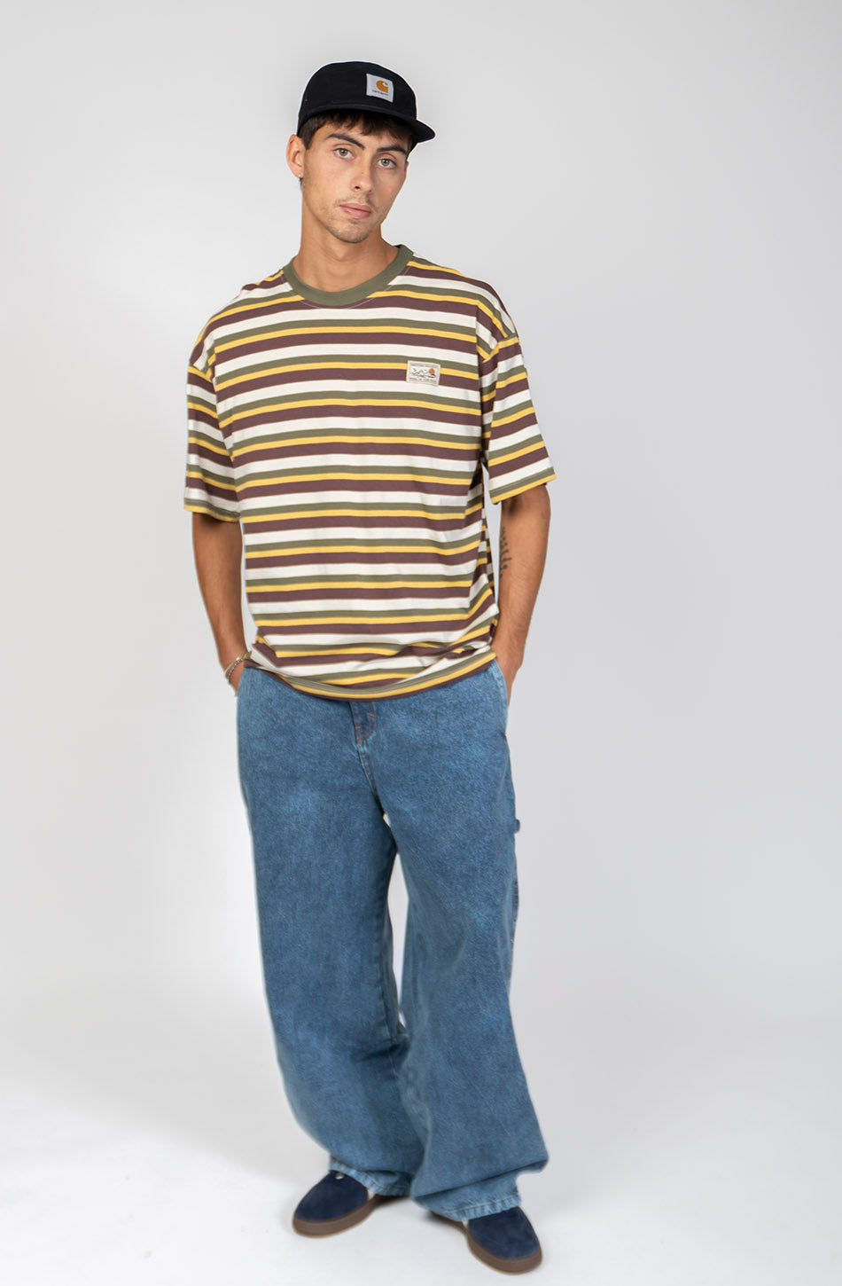 T-shirt à rayures western