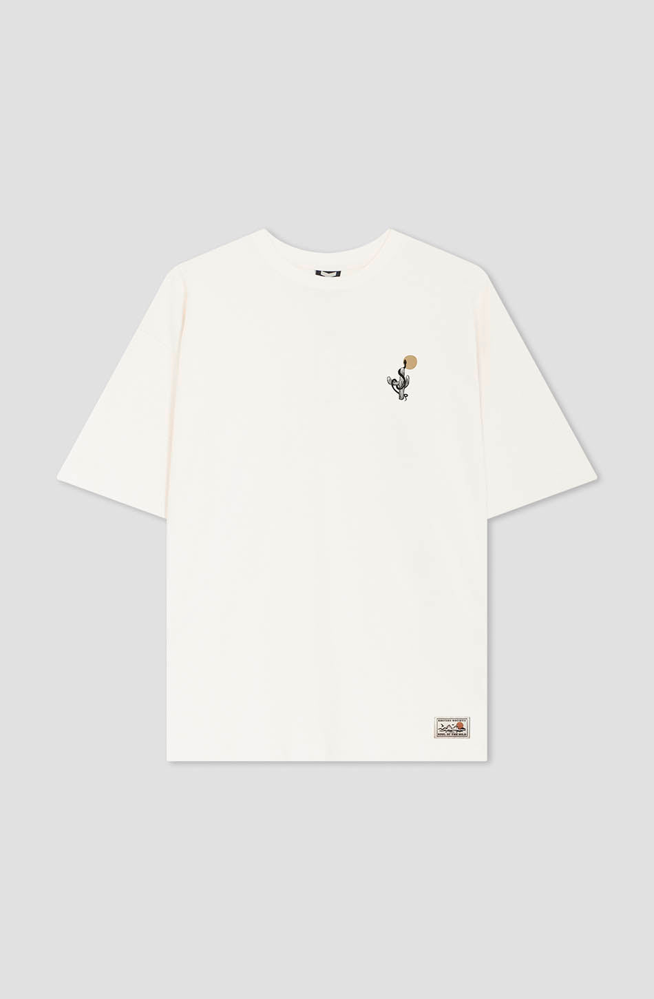 T-shirt en coton bio ivoire Cowgirl Snake