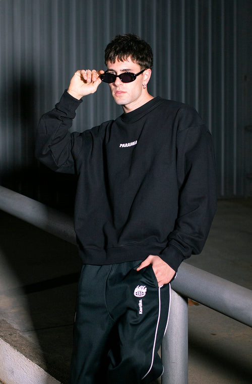Sudadera Washed Paranoia Black 