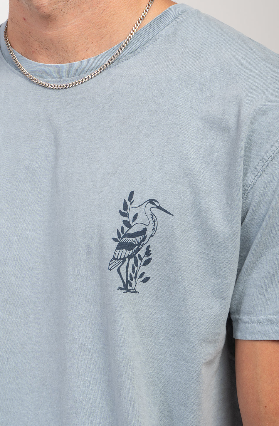 T-shirt en acier Lotus délavé