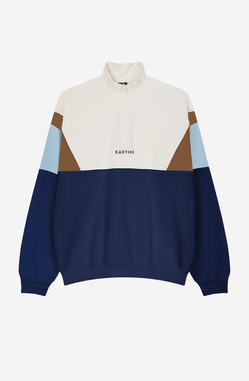 Sweat Arthur Ivory/Navy/Camel/Sky 
