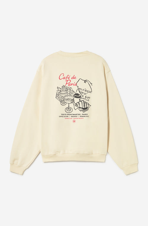 Paris Coffee Ivory Sweatshirt