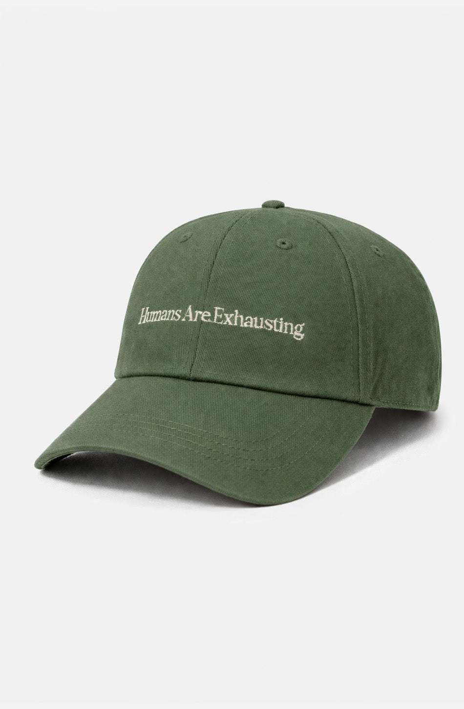Humans Are Exhausting Organic Khaki Cap