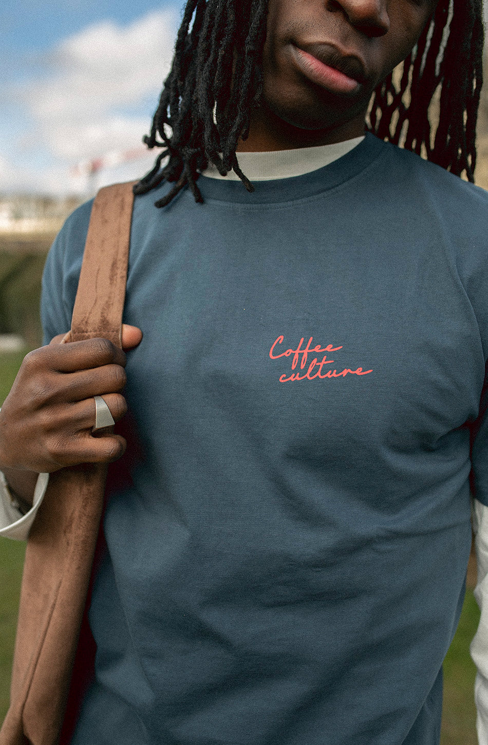 T-shirt Coffee Time Navy