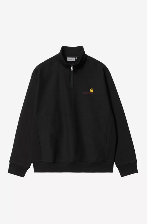 Sweat-shirt Half Zip Carhartt WIP American Script Black 
