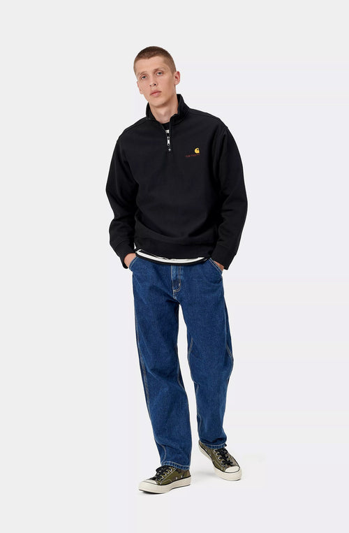 Sweat-shirt Half Zip Carhartt WIP American Script Black 