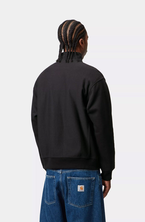 Sweat-shirt Half Zip Carhartt WIP American Script Black 
