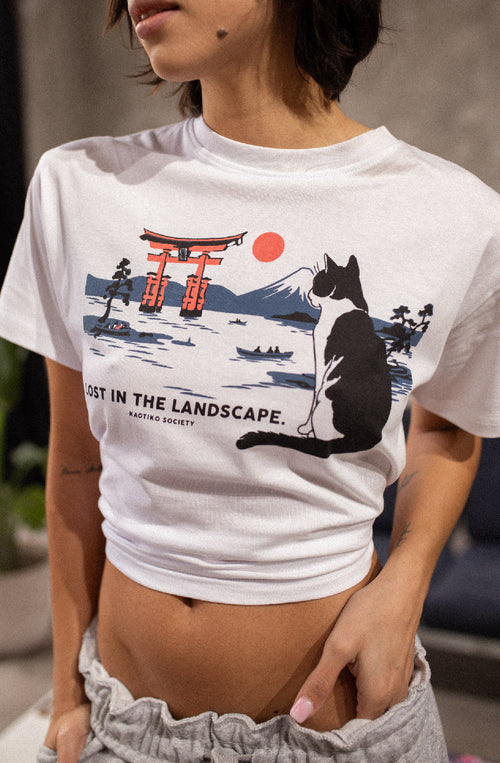 T-shirt Landscape White 