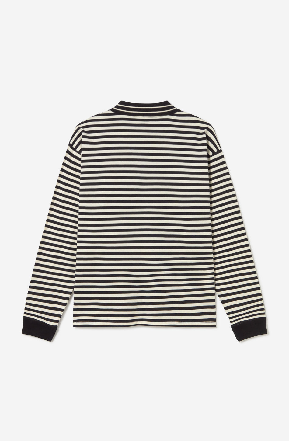 Polo de hombre Coffee Culture Stripes Black Ivory de rayas negras e ivory