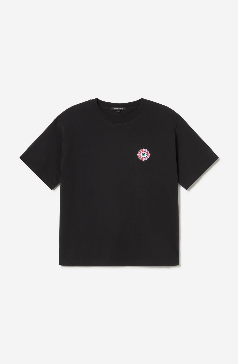 T-shirt Washed Found In Paradise Black