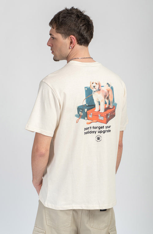 Holiday Upgrade Organic Cotton Ivory T-shirt