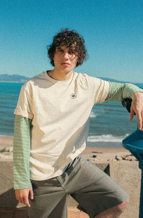 Holiday Upgrade Organic Cotton Ivory T-shirt