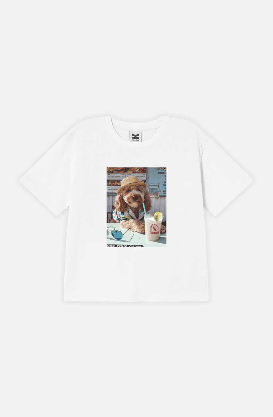 T-shirt Paws & Relax Organic Cotton White