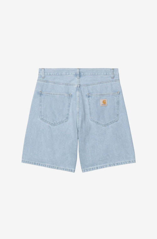 Bermuda Carhartt WIP Nolan en denim bleu délavé