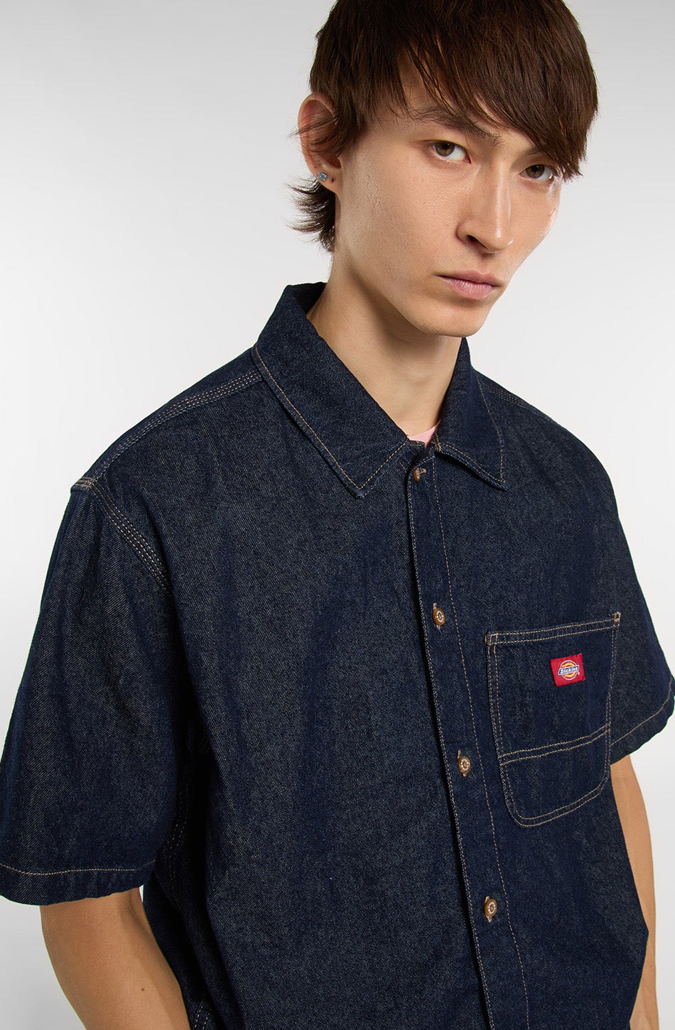 Chemise DICKIES Denim SS Rinsed