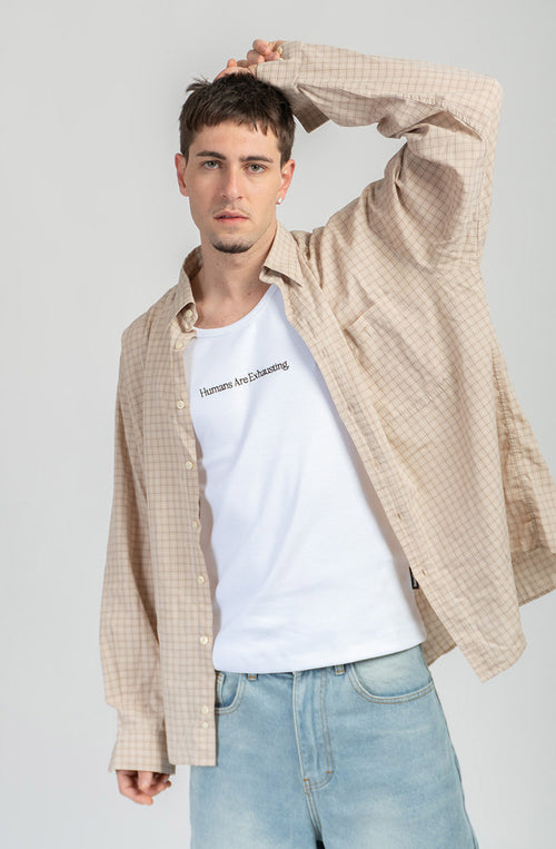 Tank Top Humans Are Exhausting White