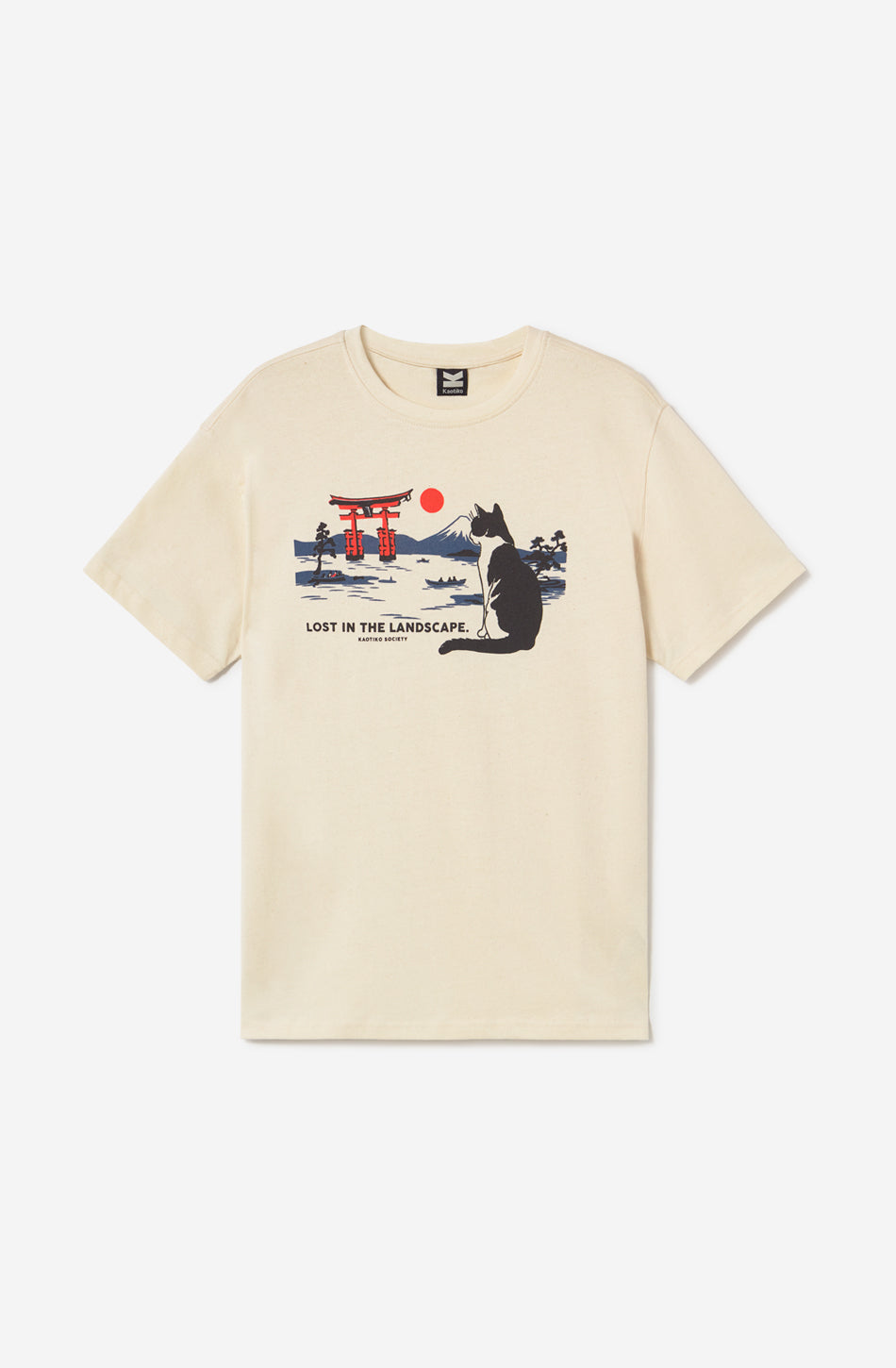 T-shirt Landscape Organic Cotton Ivory 