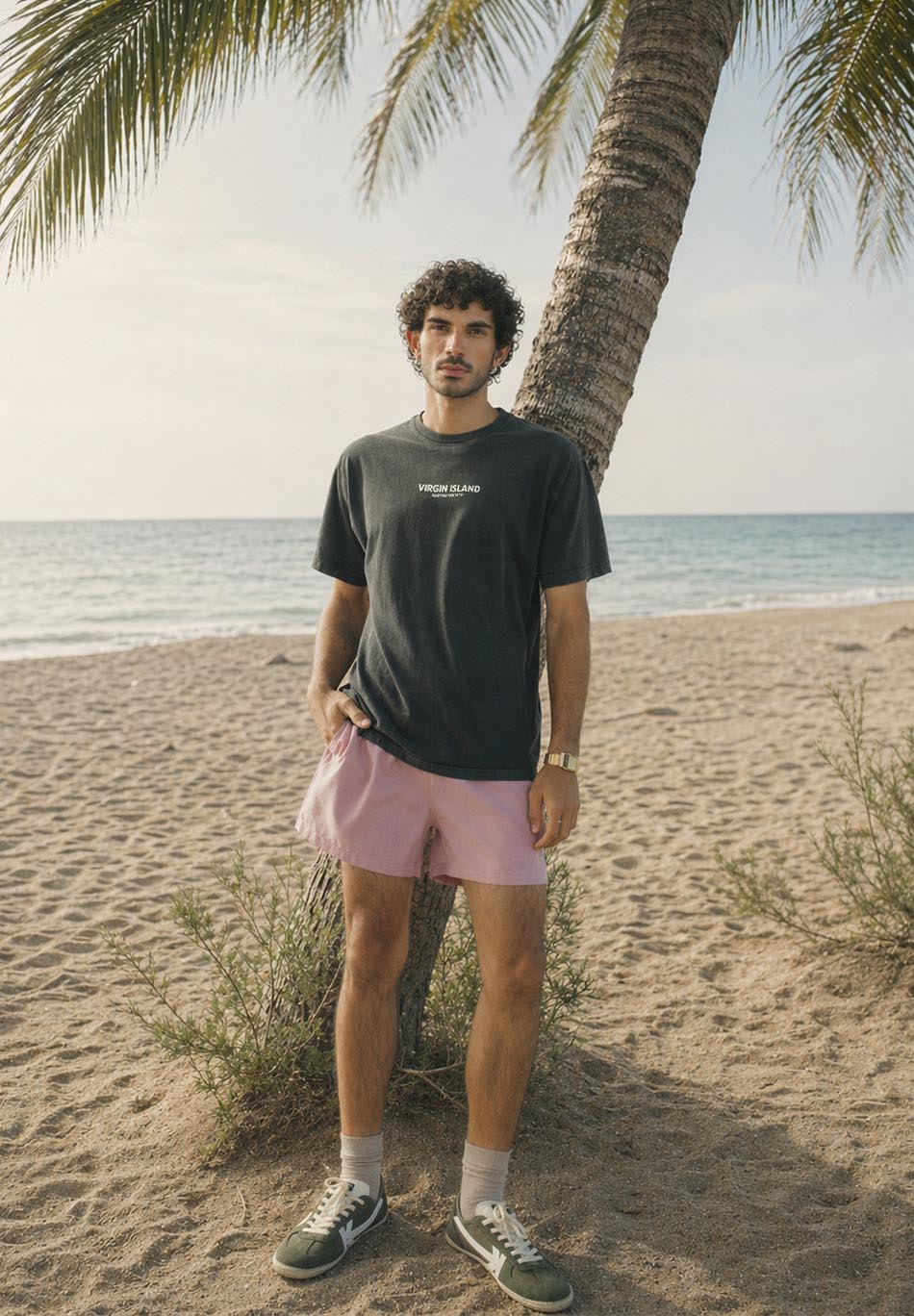 T-shirt Virgin Island Black 