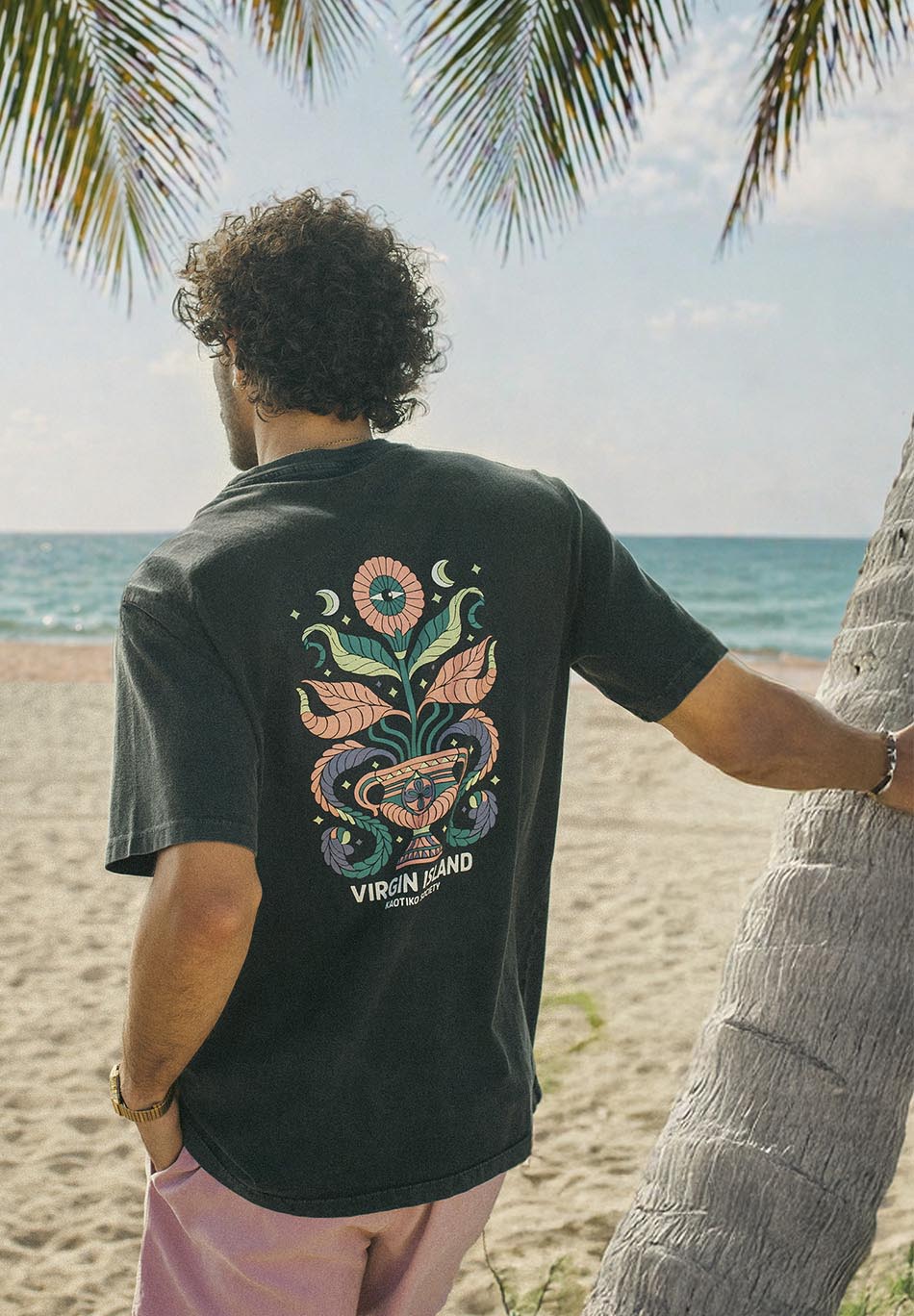 T-shirt Virgin Island Black 