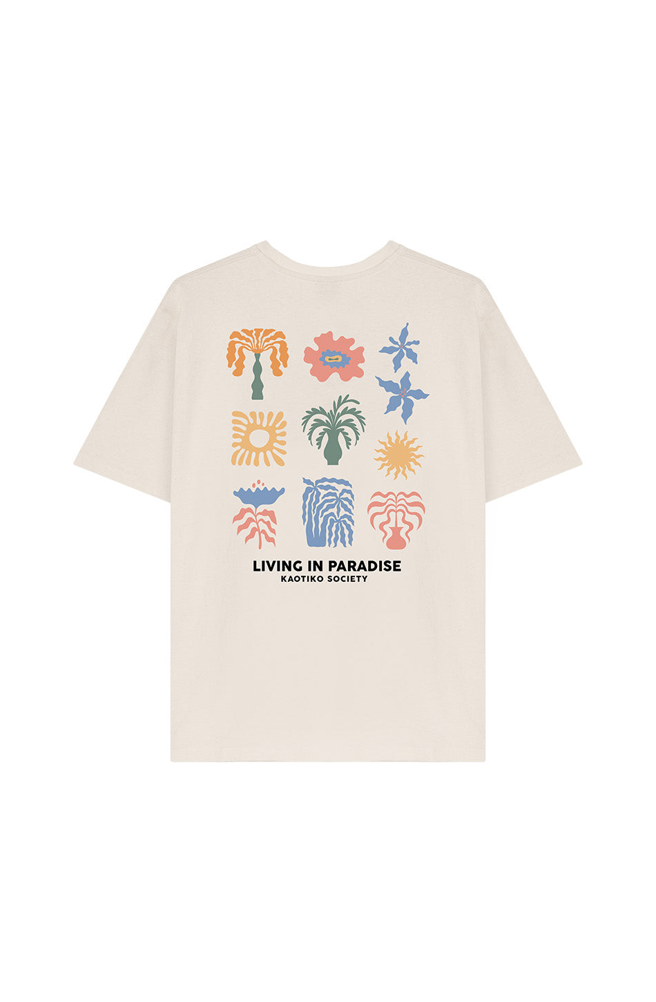 Paradise Bio-Baumwoll-T-Shirt in Elfenbein
