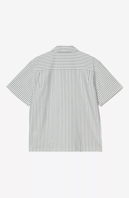 Carhartt WIP Level Seersuckerhemd Blau