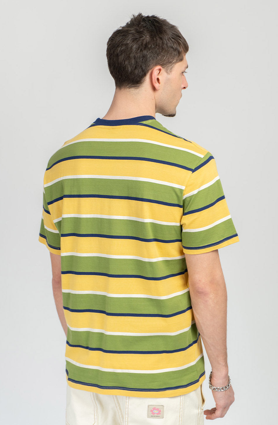 T-shirt Stripes Island Yellow/Green
