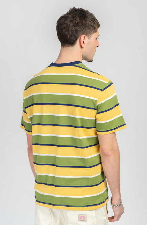 T-shirt Stripes Island Yellow/Green